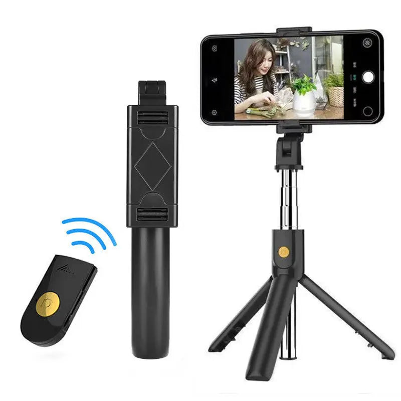 Mini Selfie Stick Tripod with Bluetooth Remote for iPhone & Android (K07)