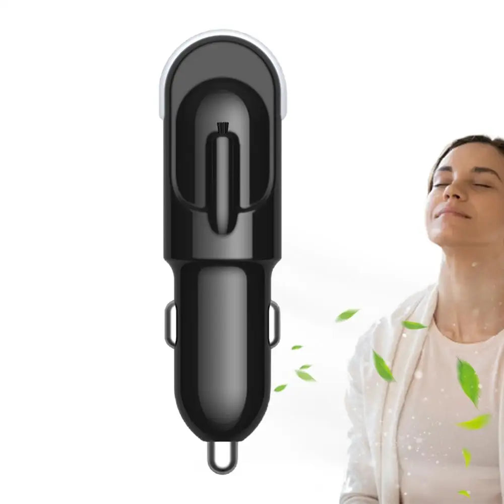 Silent Car Ionizer Air Purifier – Portable Negative Ion Deodorizer for Vehicles & Small Spaces (USB Plug-In)