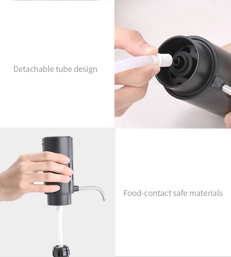 FLYMUYU Electric Wine Aerator Dispenser – USB-C Rechargeable One-Touch Automatic Wine Decanter