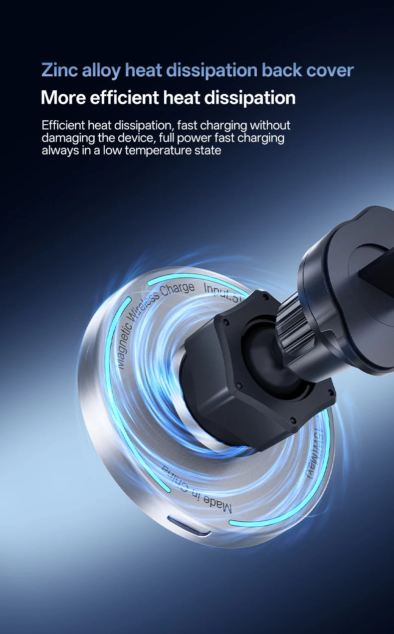 Universal Wireless Charging Car Phone Holder – Vent Mount, 360° Rotatable