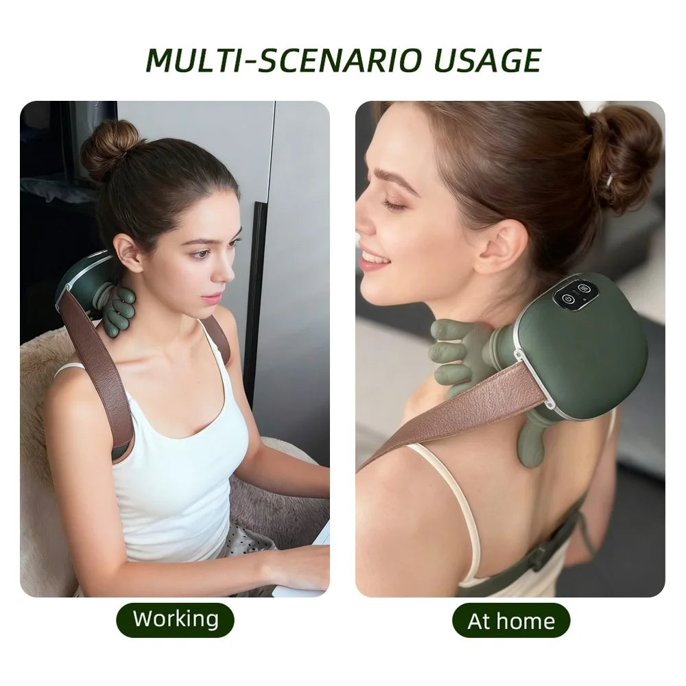 Foreverlily Neck & Shoulder Massager – 4D Hand-Kneading Trapezius Relaxation