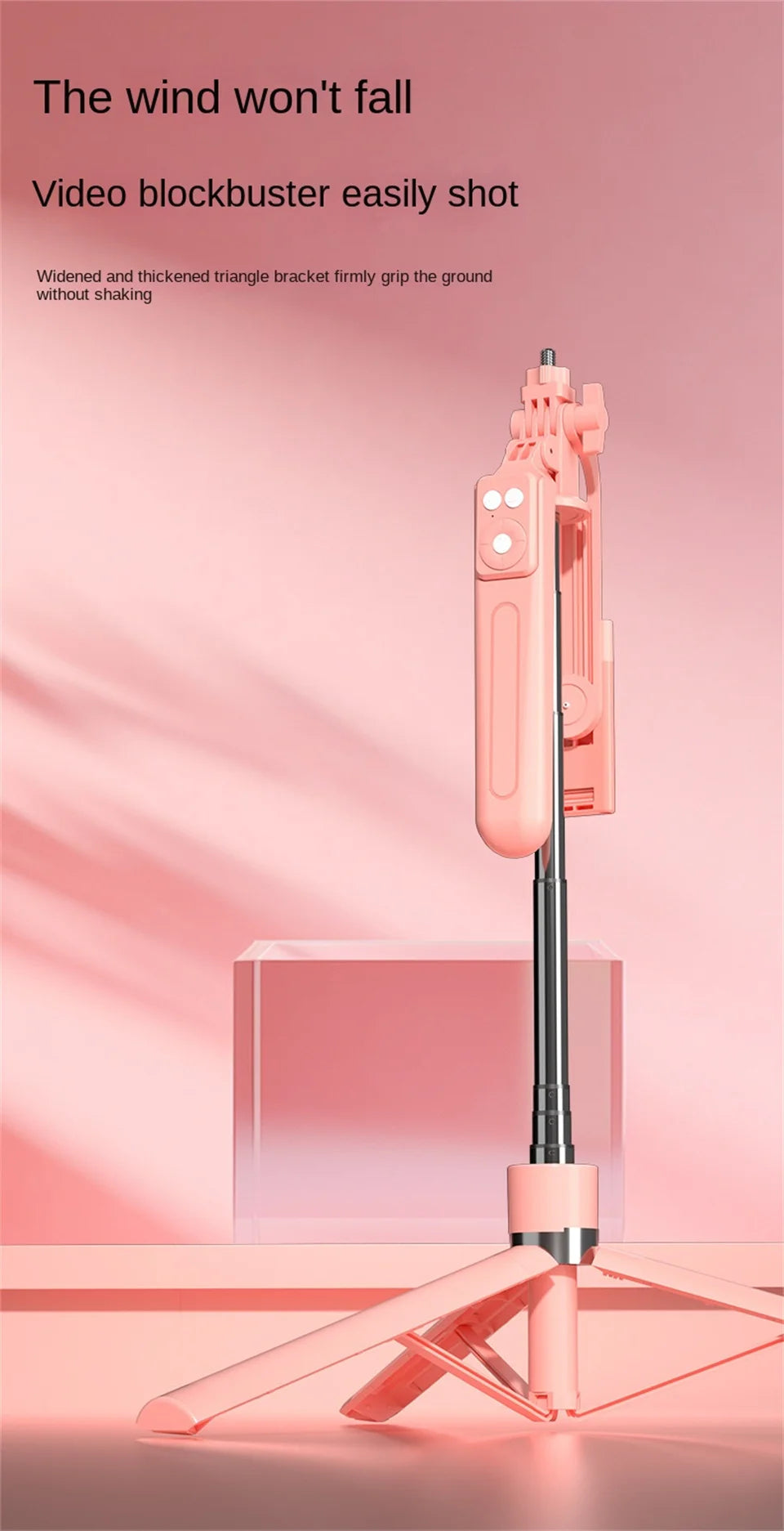 Bluetooth Selfie Stick Tripod 170cm – Lightweight Travel Stand for Phones & Cameras