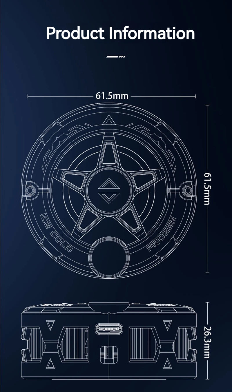 K20 Universal Magnetic Phone Cooler for Gaming | Digital Display