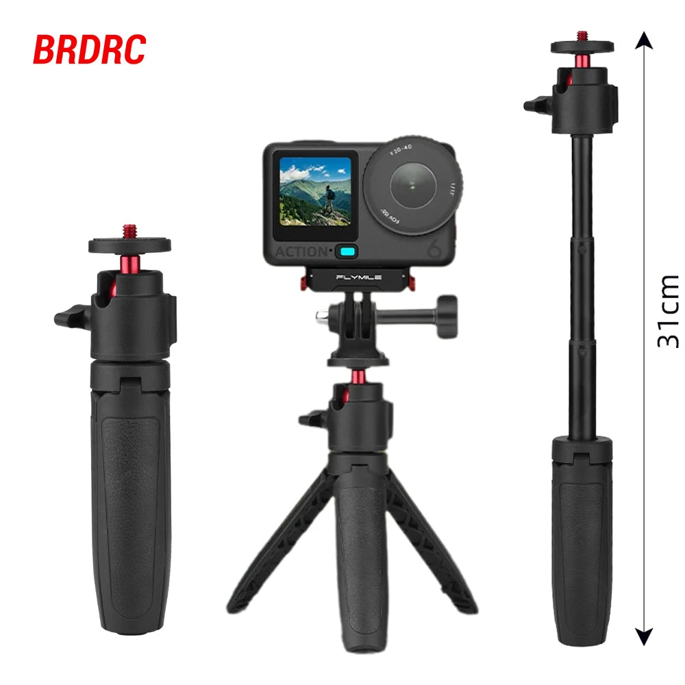 Extension Pole Tripod – Mini Lightweight Stand with 360° Ball Head