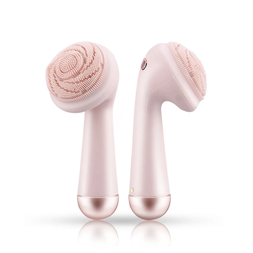HOMEFISH Electric Facial Cleanser – Silicone Head, 4-Mode Vibration & Roller
