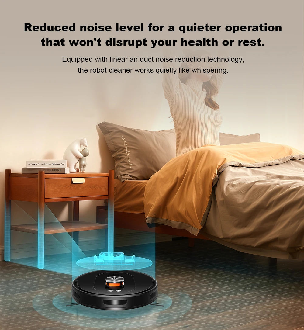 Liectroux T9 Robot Vacuum & Mop – 6500Pa LiDAR Mapping, Self-Empty Station, Dual-Band WiFi