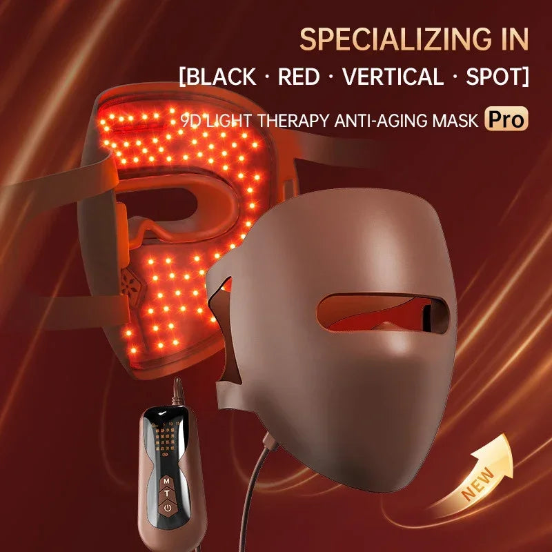 3D Silicone LED Face Mask with Red & Near-Infrared Light – USB Rechargeable Skincare Beauty Device