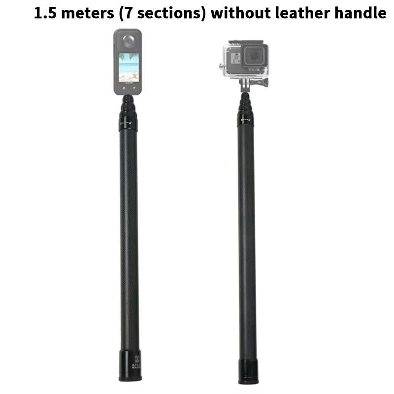Lightweight Carbon Fiber Extension Rod for Cameras, GoPro & Smartphones