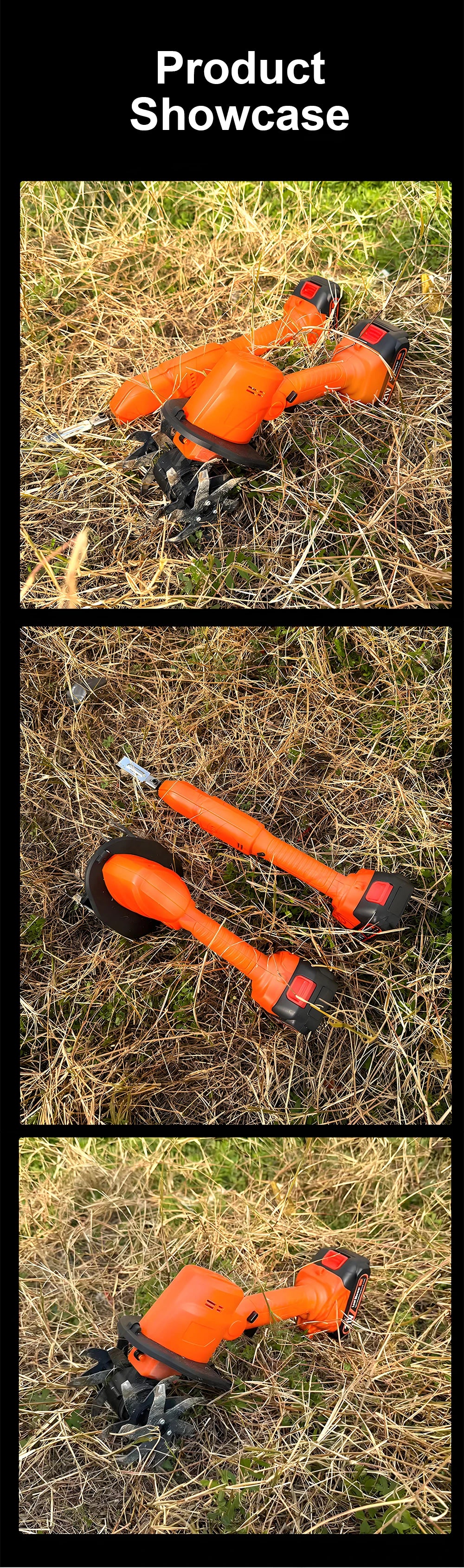 Electric Garden Tool Cordless Cultivator 21V or 24V Battery Random Supply Garden Equipment