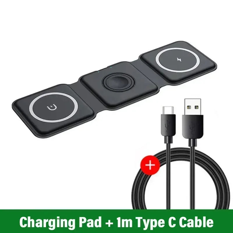 3 in 1 Phone Charge Dock Desktop Wireless Charger for Iphone
