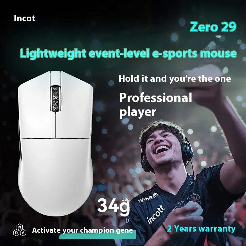 Three-Mode Wireless Gaming Mouse – PAW3950 Sensor, 8K Polling, Low Latency