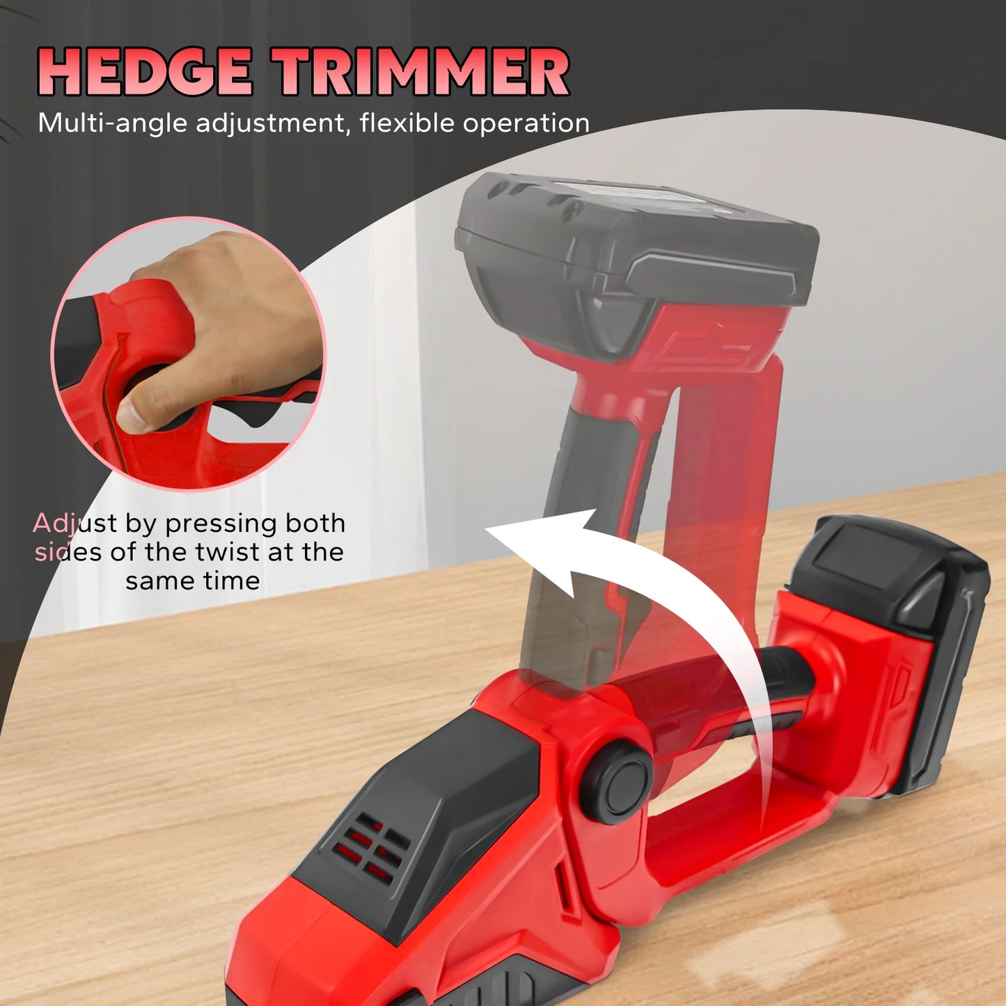 Cordless Hedge Trimmer 2-in-1 Electric Shrub Trimmer Kit Garden Tool for Milwaukee 18V Battery(No Battery)
