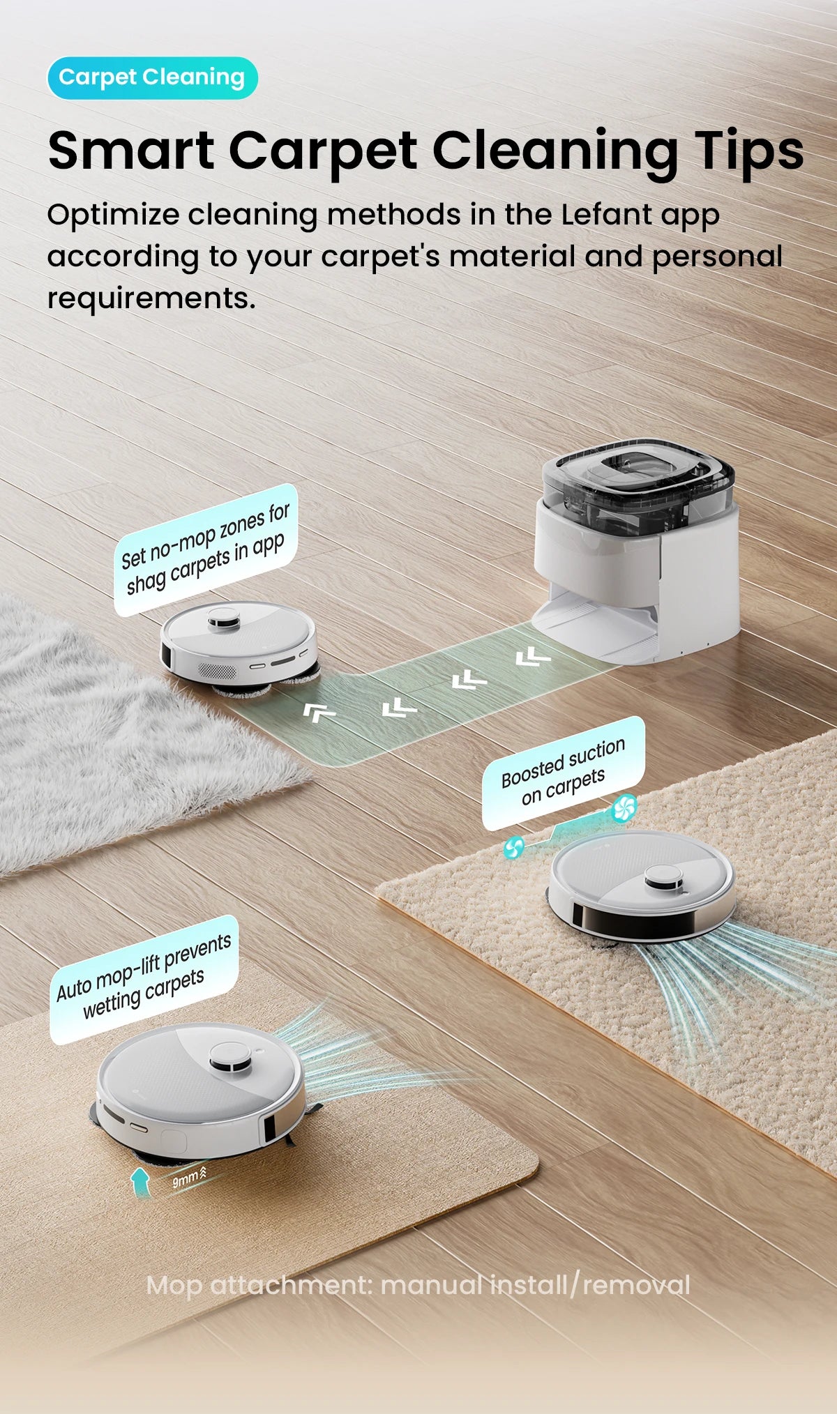 Lefant M3 4-in-1 Robot Vacuum & Mop – LiDAR Navigation, 220min Runtime, Alexa Compatibl