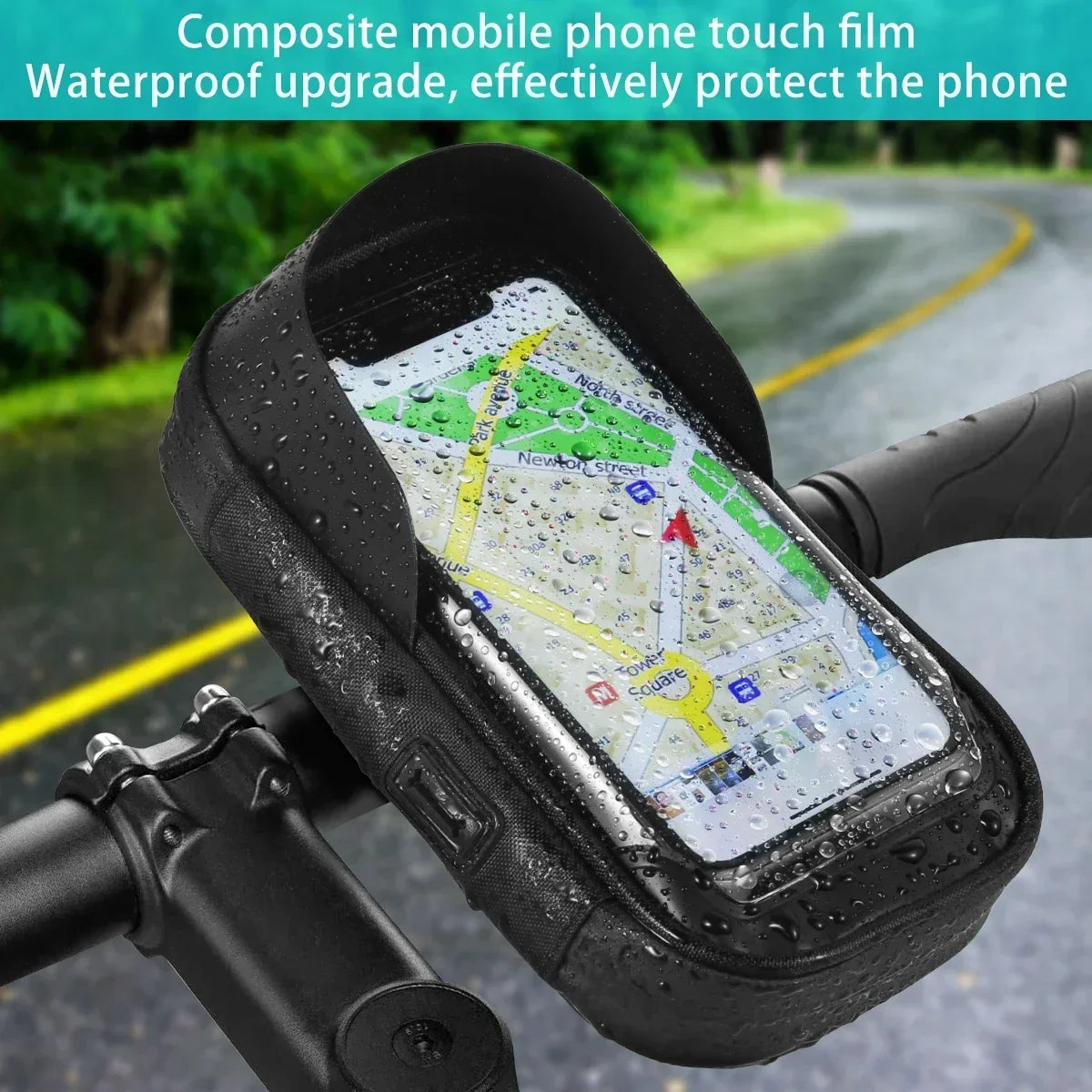 Handlebar Phone Holder Bag – Touch Screen Bike & Motorcycle Mount