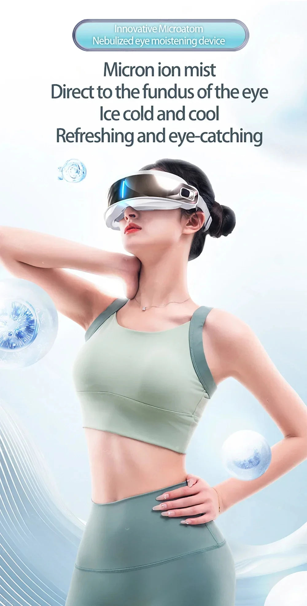 BXA / MERALL Eye Atomization Massager – Acupressure Glasses for Eye Relaxation