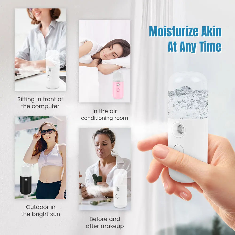 JBMBHC Rechargeable Face Mist Hydrator – Cold Spray Anti-Aging Skin Care