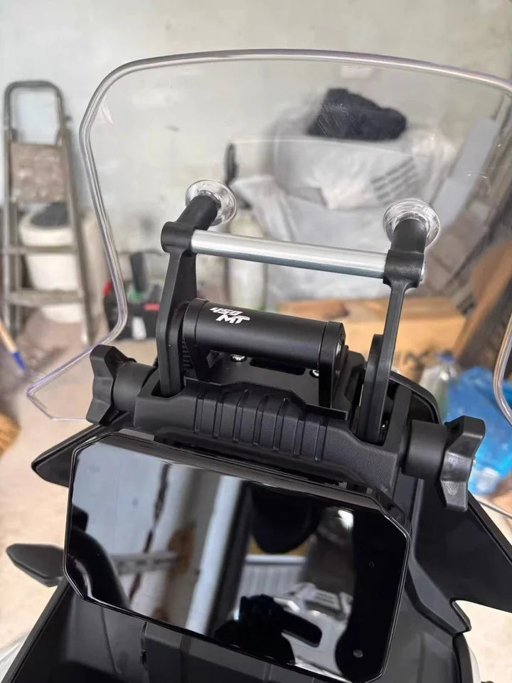 Motorcycle GPS Phone Holder Extension Bracket MT450 – CNC Aluminum Navigation Mount