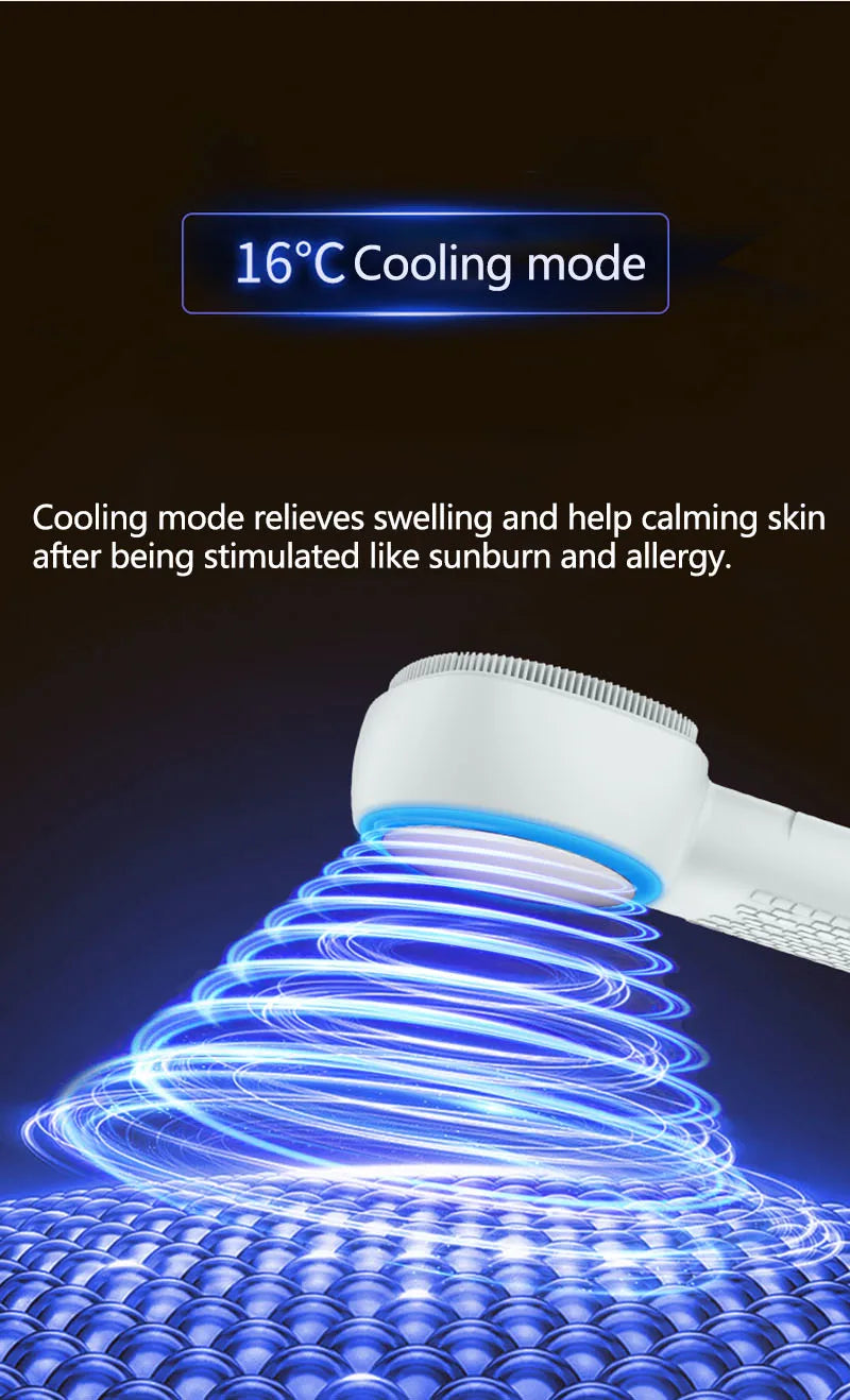Alwafore Rechargeable Silicone Facial Cleansing Brush with Hot & Cold Compress – IPX6 Waterproof Deep Clean Tool