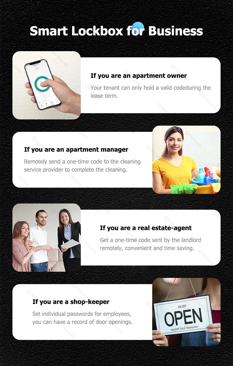 K5 Smart Key Lock Box – Fingerprint, Keypad & App Unlock (IP66, Tuya/TTLock)