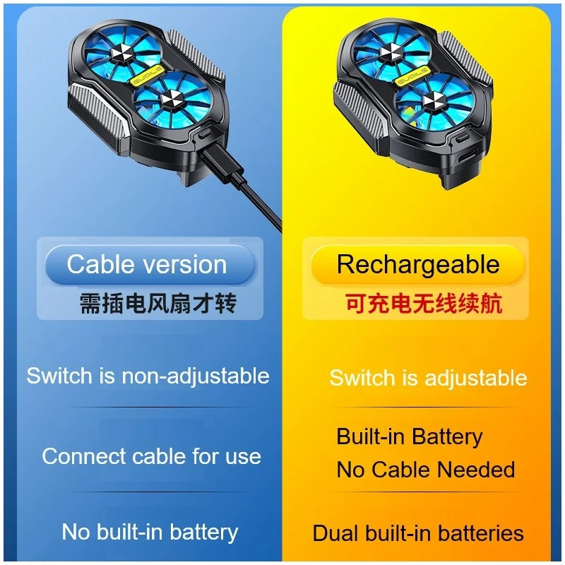 Mobile Phone Cooler (Rechargeable) | 2-Level Cooling, Compact & Lightweight