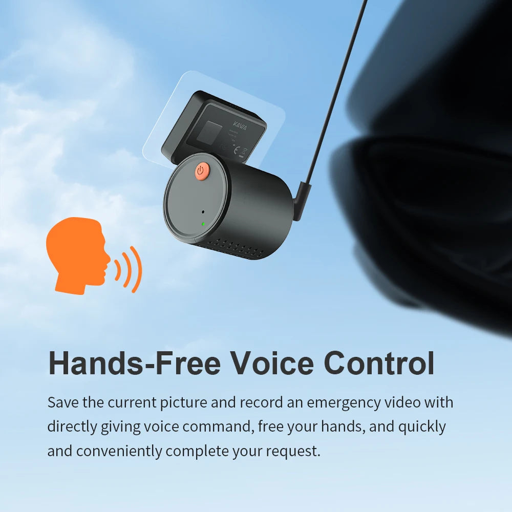 KAWA MINI 3 2K Dash Cam – Hidden WiFi Car DVR with Voice Control & 24H Parking Mode