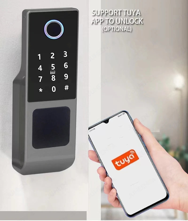 G23 Waterproof Smart Gate Lock – Fingerprint, Password, Card & Remote Unlock