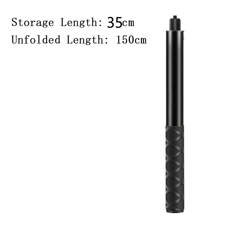 Adjustable Aluminum Selfie Stick for Insta360, GoPro & DJI Action