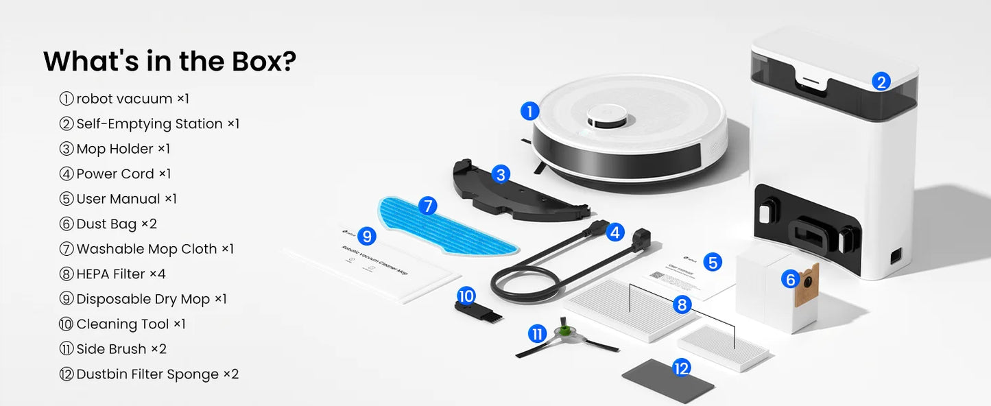 Lefant M2 Pro Smart Robot Vacuum Cleaner – LiDAR Navigation, Wet & Dry Cleaning, Alexa Ready