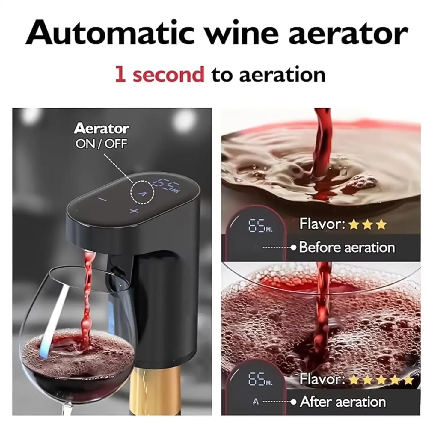 Electric Wine Decanter – Effortless Aeration & Smooth Pouring