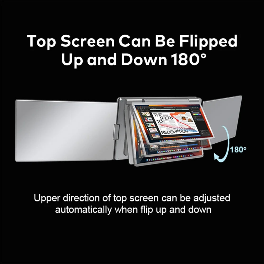 Rospider 16″ Portable Monitor – 1920×1200 IPS, 16:10, USB-C Swivel Display