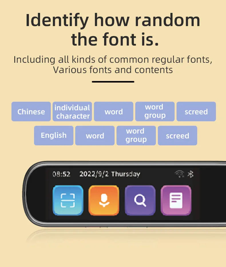 MSAI S7 Portable AI Translator – Text Scan, Voice Translation & Language Learning Tool