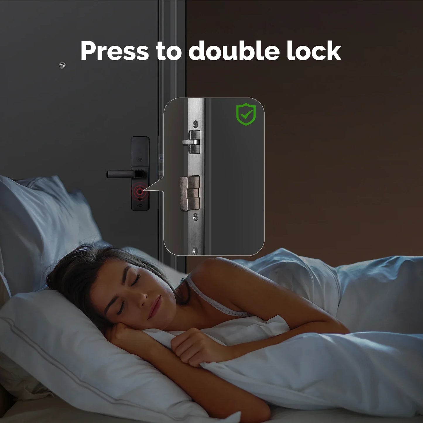 MOES Tuya Zigbee Smart Door Lock – Fingerprint, Password & IC Card with Alexa Support