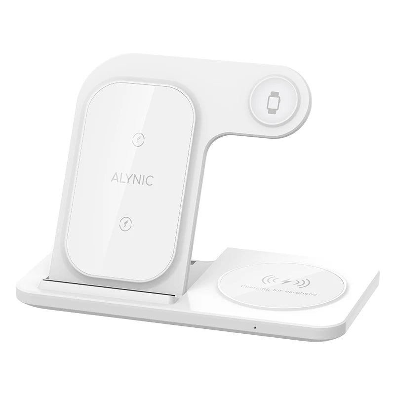 3-in-1 Foldable Fast Wireless Charger for iPhone, Watch & AirPods