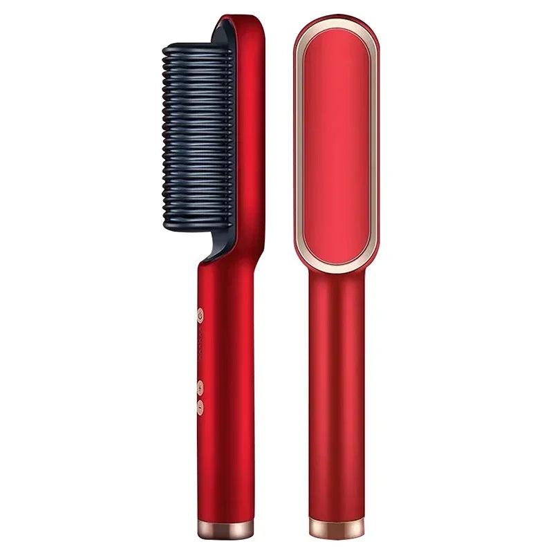 Thermostatic Hair Straightener Comb – 3-Minute Fast Styling Ionic Hot Brush
