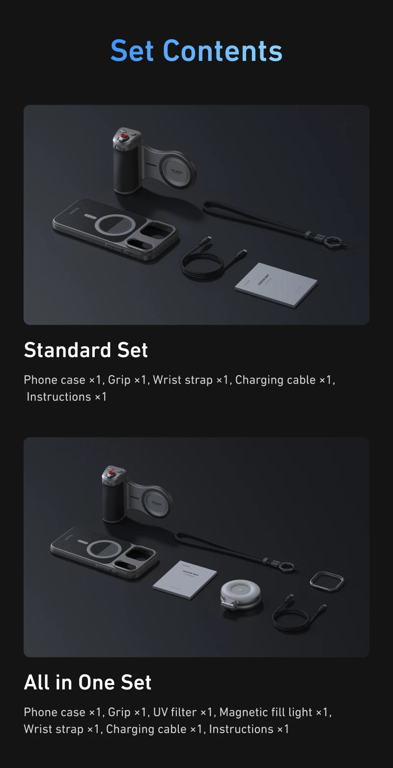 Master Grip for iPhone 17 Pro / Pro Max | Magnetic Camera Handle with 3200mAh Battery