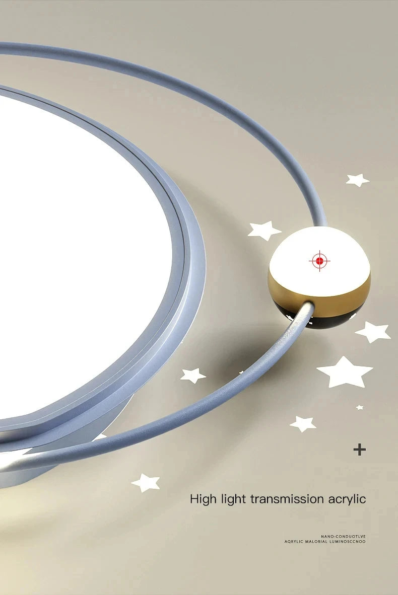 AuroraRealm Modern Ceiling Light with Remote | Gold LED Ceiling Lamp, 90–260V