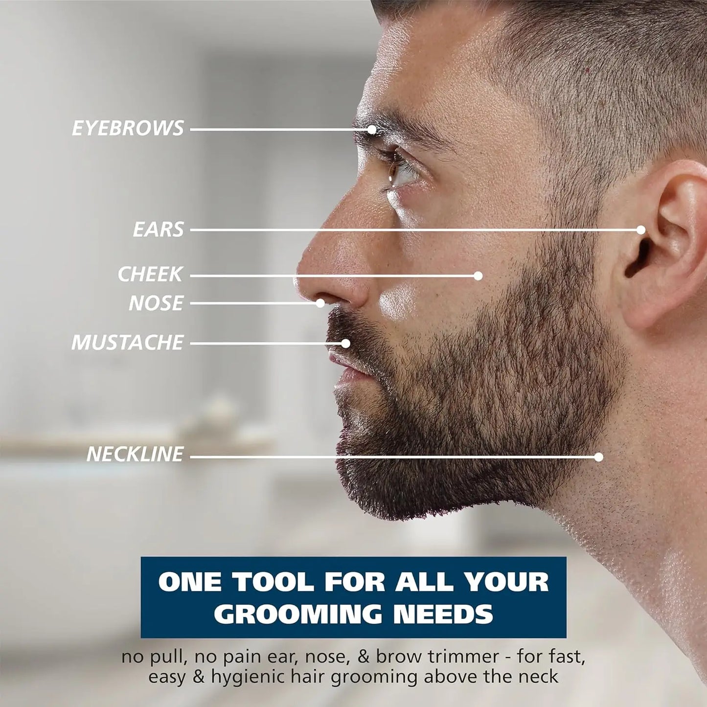 VGR Professional Nose & Hair Trimmer V-613 – Washable, Long Battery Life