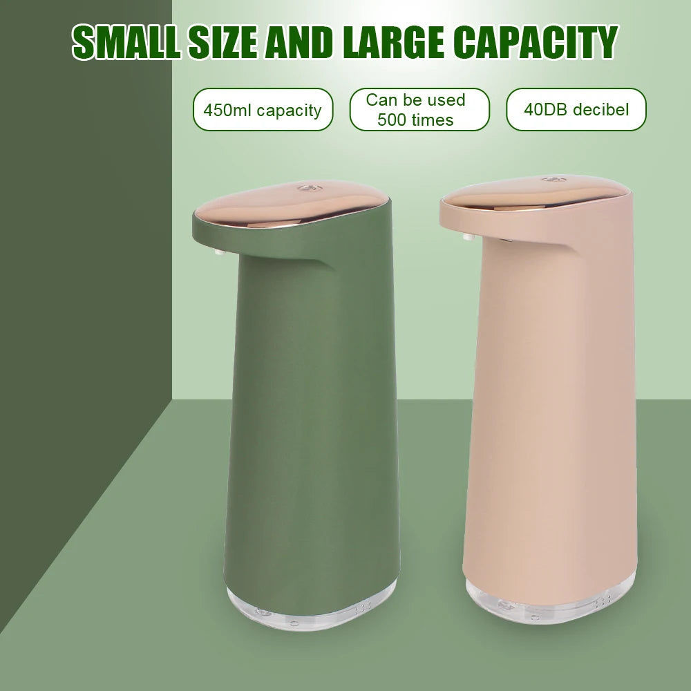 Automatic Touchless Foam Soap Dispenser 450ml – Infrared Sensor, USB-C Rechargeable, ABS Body
