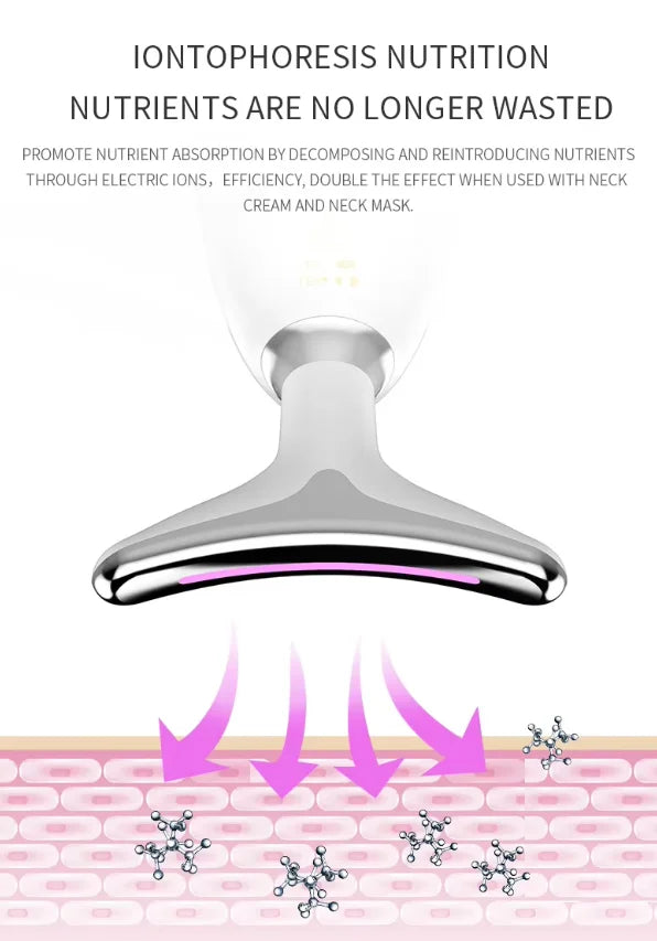 VIMYSHOW ES1081 Neck Massager – LED EMS Anti-Wrinkle Face Sculpting Tool