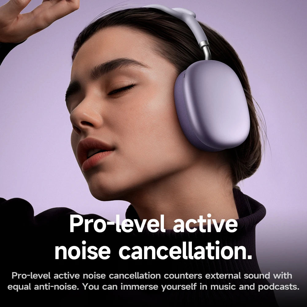 W65 Plus ANC Wireless Headphones – Bluetooth 5.4, 45H Playtime, Mic