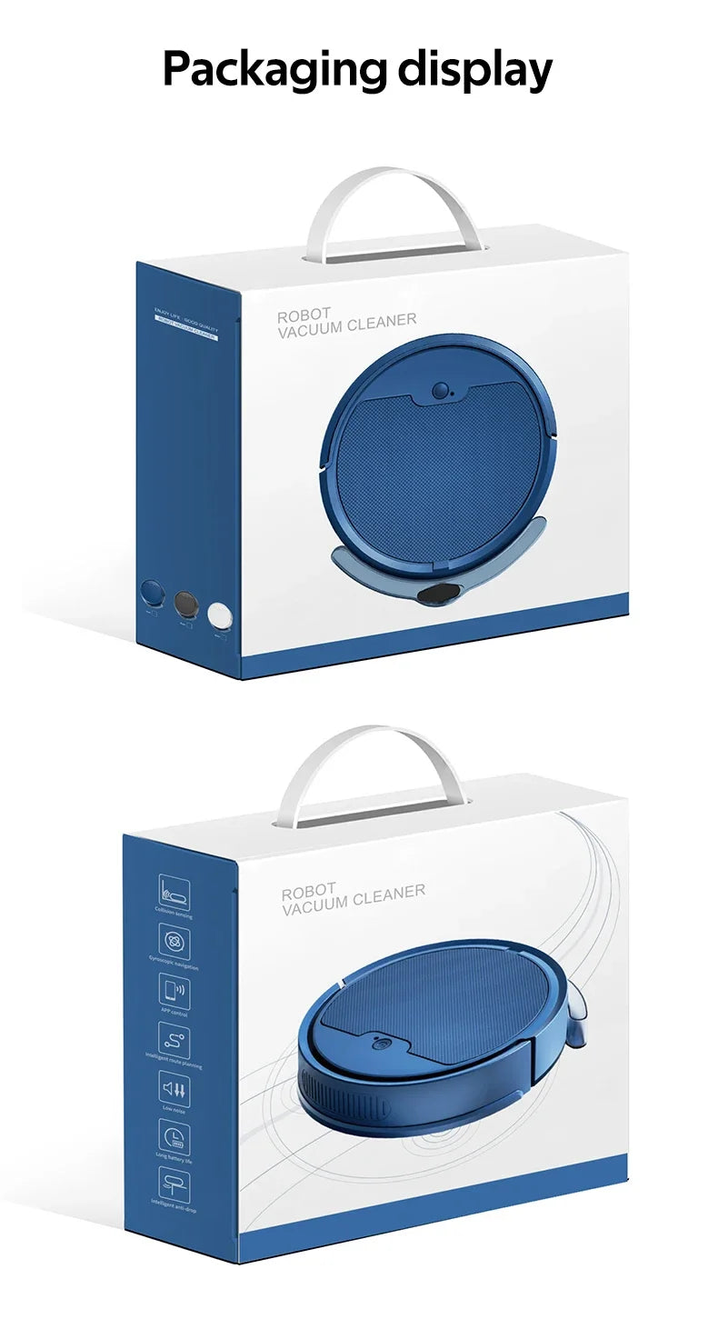 OBOW AI Smart Robot Vacuum & Mop – 2000Pa Suction, App Control, 80-Min Runtime