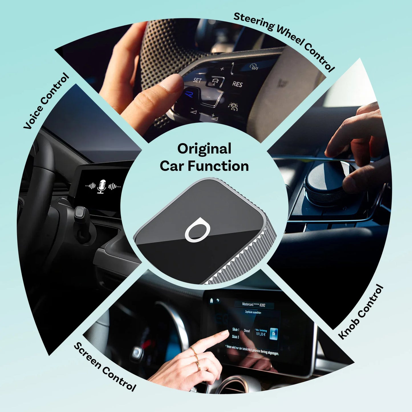 OTTOCAST Mini Slim Wireless CarPlay & Android Auto Adapter – Plug & Play BT 5.0, Linux System (For Wired CarPlay Cars Only)