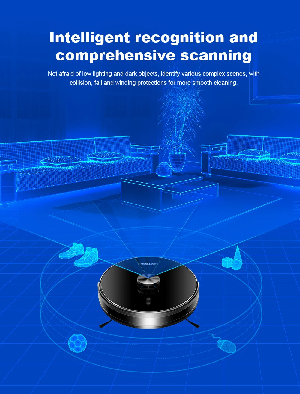 Liectroux X6 Smart Robot Vacuum Cleaner – Laser LiDAR, Y-Shape Mopping, 6500Pa Suction