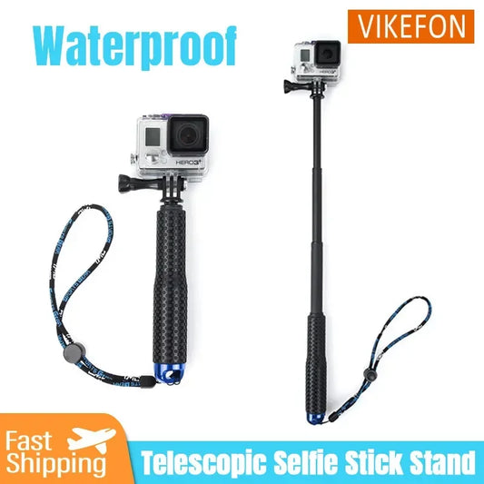Self-Lock Extendable GoPro Monopod Stick with Tripod Adapter (480mm)