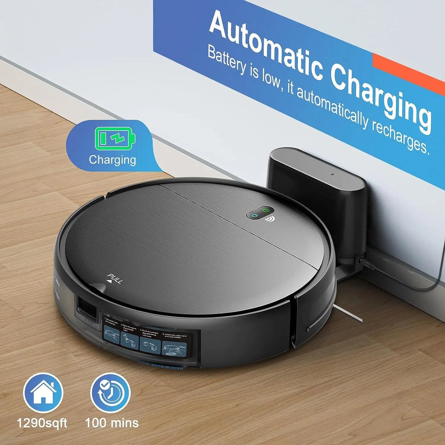 Omeser BR151 Robot Vacuum & Mop Combo – Planned Cleaning, Remote + App Control