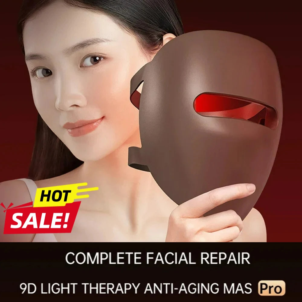 3D Silicone LED Face Mask with Red & Near-Infrared Light – USB Rechargeable Skincare Beauty Device