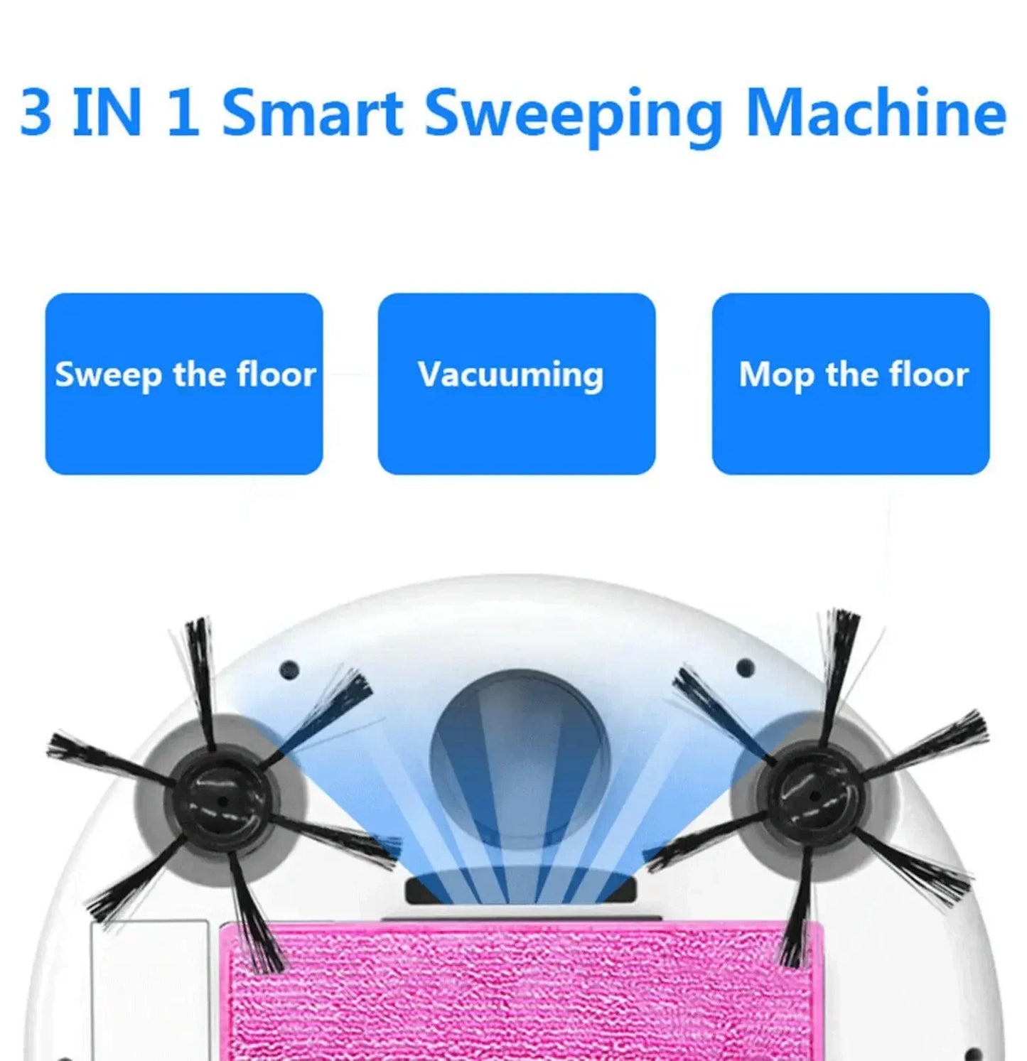BOWAI Automatic Robot Vacuum Cleaner – Smart Dry & Wet Sweeping Robot for Home Floors