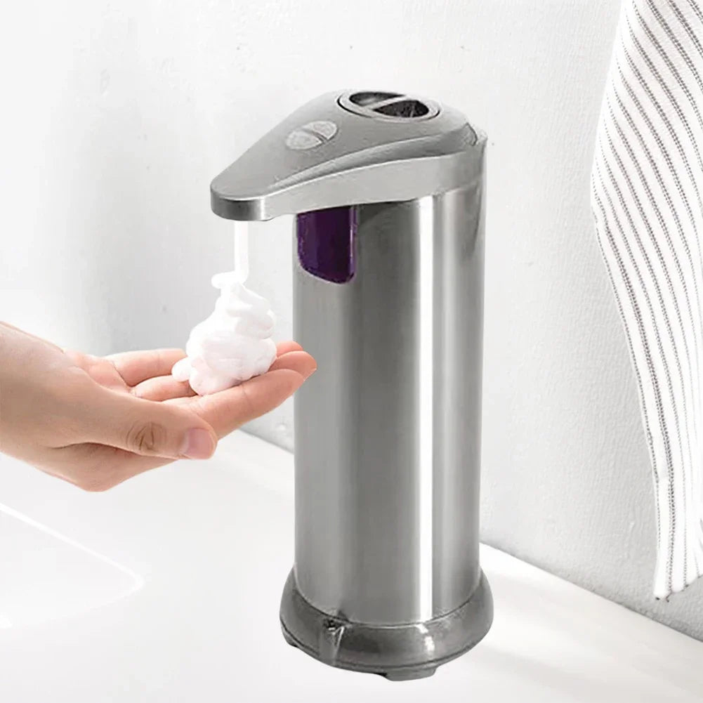 APWIKOGER Touchless Automatic Foam Soap Dispenser – Infrared Sensor, 3 Adjustable Levels, Stainless Steel