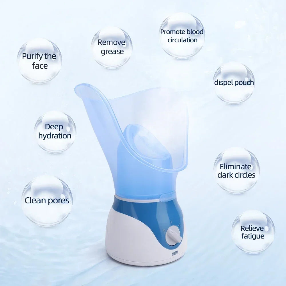 KEMOKO Electric Face Steamer – Moisturising Facial Sauna with Pore Cleansing