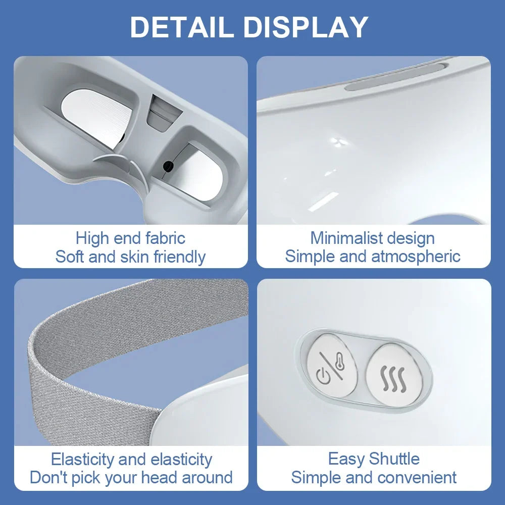 TINSOL Smart Steam Eye Mask – Heated Vibration Eye Relaxation Device